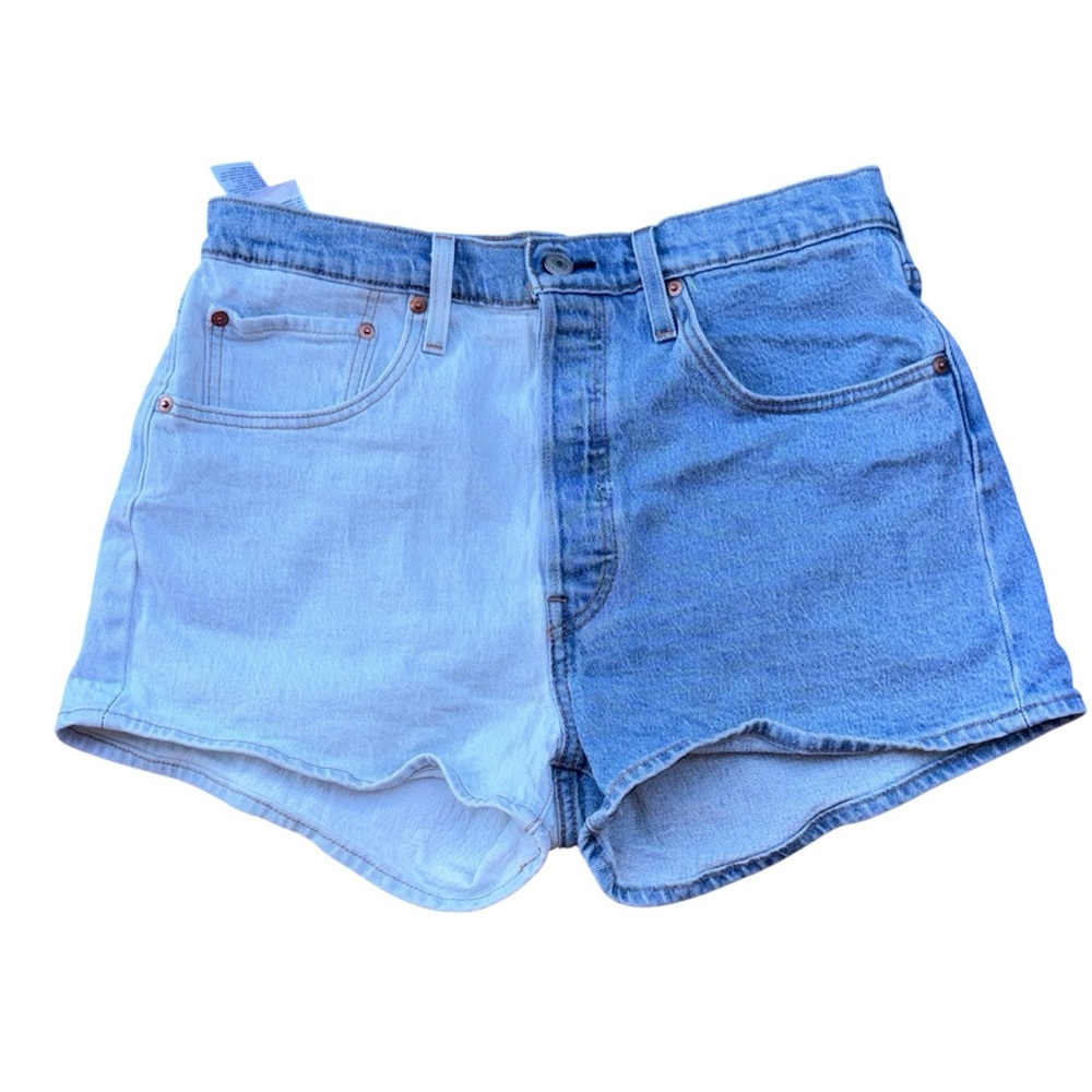 Levi's 501 Two-Tone Button-Fly High-Rise Women's Denim Shorts Sz 31 Vtg Inspired